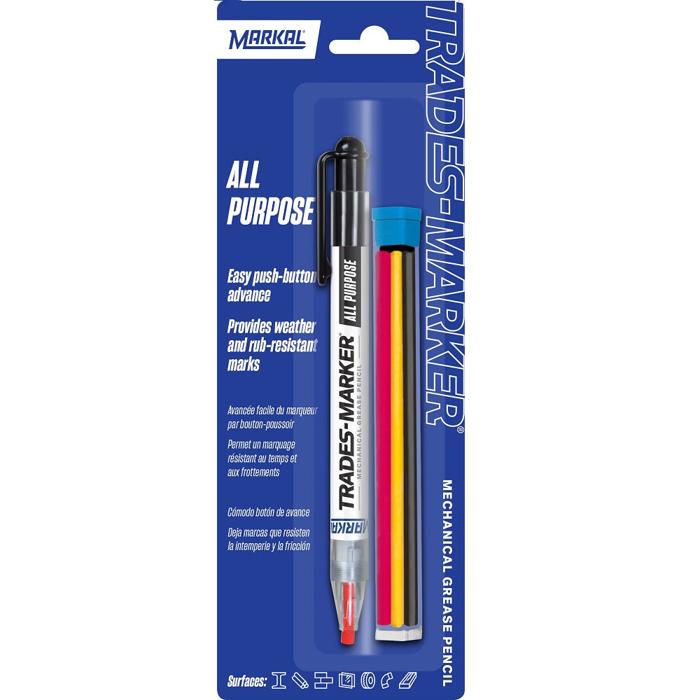 Markal Trades-Marker Mechanical Grease Pencil - Starter Kit